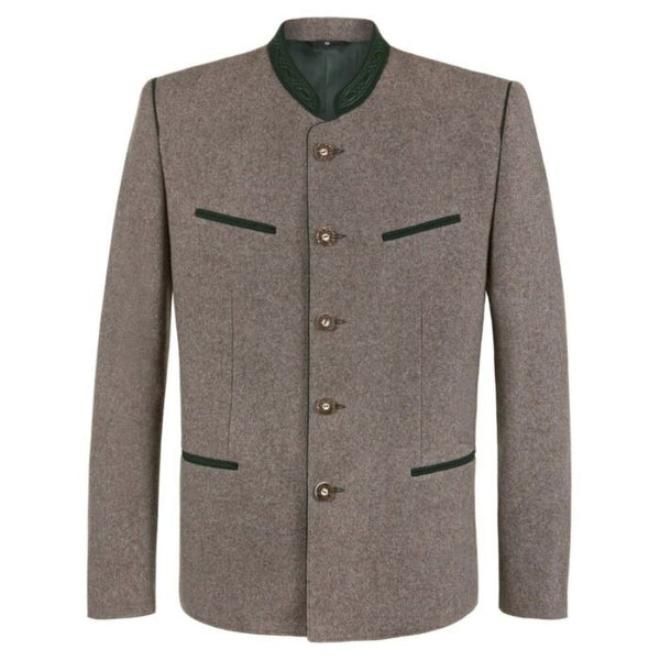 Men's Traditional Bavarian Trachten Jacket – Oktoberfest Tyrolean German Heritage Wool Coat