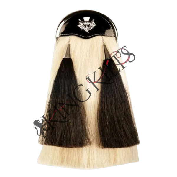 Leather Patent Cantle Horsehair Sporran