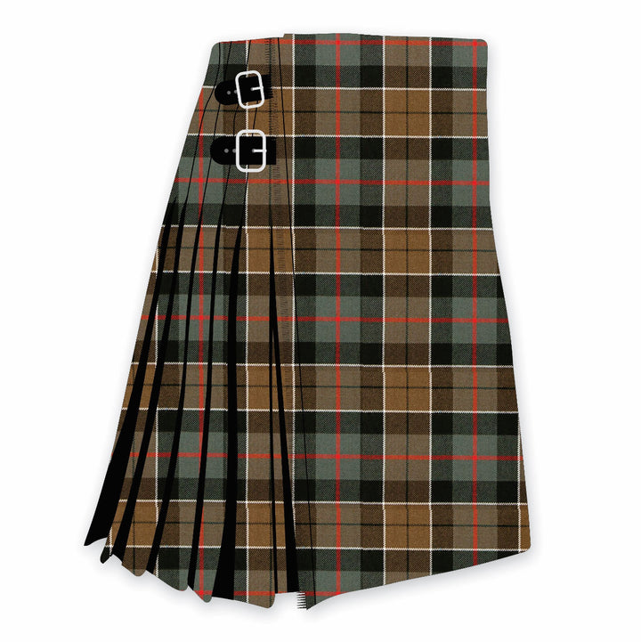 Clan Leslie Green Weathered Scottish Tartan Kilt
