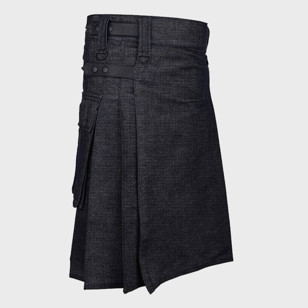  Premium Active Men Denim Utility Kilt