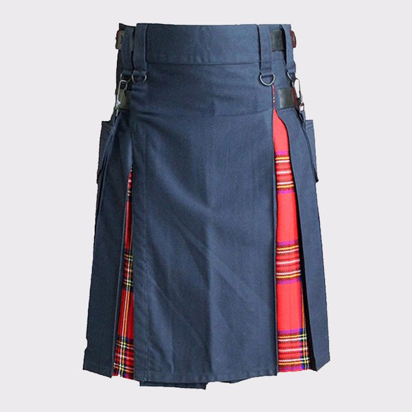  Royal Stewart Tartan Grey Hybrid Kilt