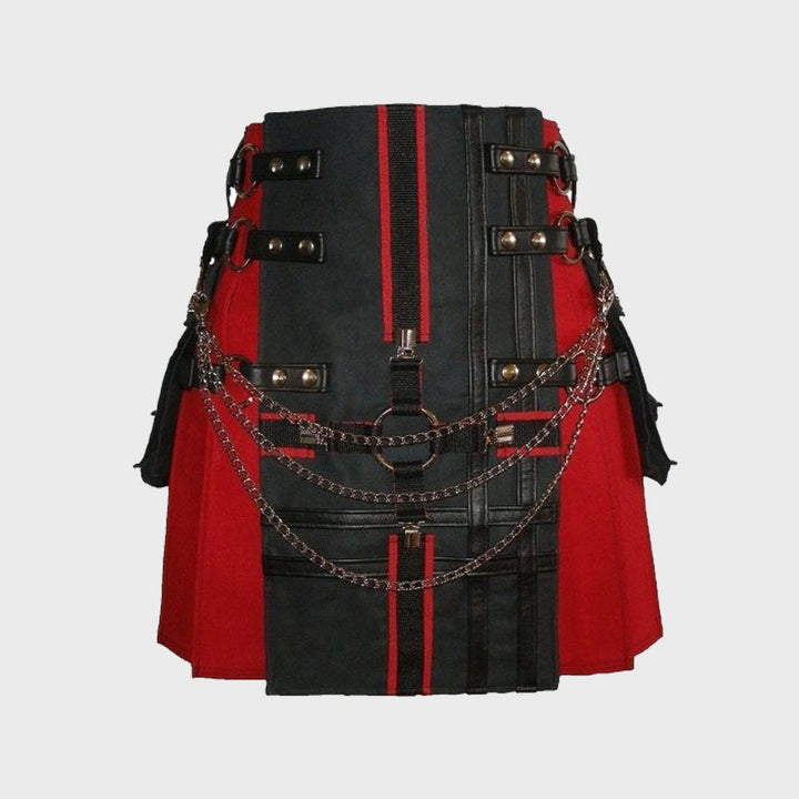 Compatible Tartan Cross Utility Kilt