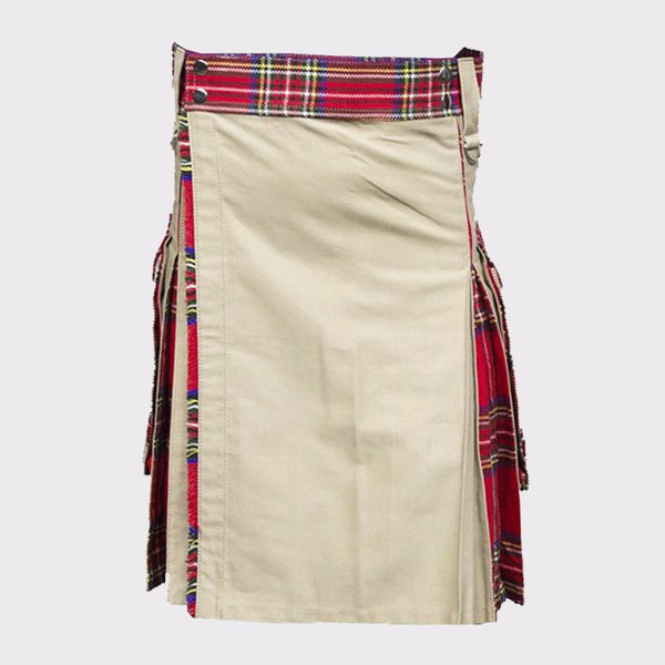 Khaki Hybrid Tartan Kilt