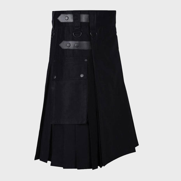  LAUTREAMONT GAULTIER Black Utility Kilt