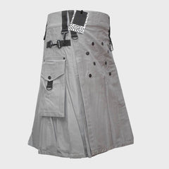  Fashion Grey Utility Kilt