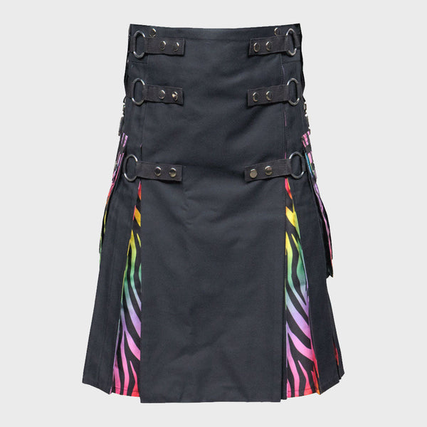New Rainbow Tiger Striped Kilt