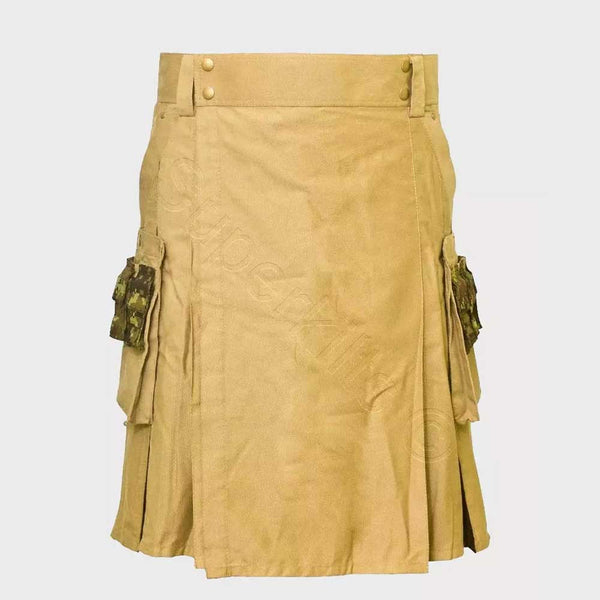  Premium Khaki Hybrid Kilt